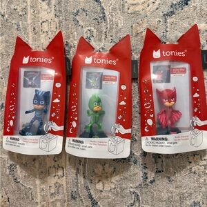 NWT Tonies PJ Masks full set - Catboy, Gecko, Owlette